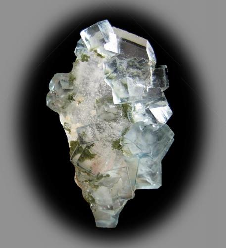 Fluorite/Quartz, Yaogangxian Mine, Yizhang County, Chenzhou Prefecture, Hunan Province, China. It is 7 x 4 x 2 cm. (Author: Samuel)