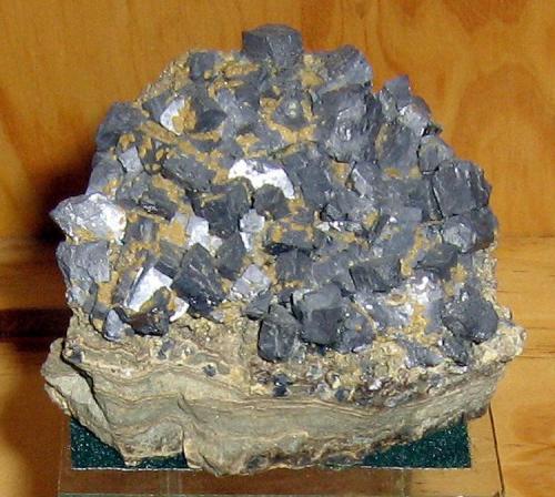 Galena on matrix, Cadjebut mine, Fitzroy Crossing, Kimberley, Derby-West Kimberley Shire, Western Australia, Australia. 8 x 7 x 5 cm. (Author: Samuel)