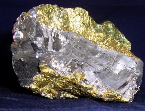 Chalcopyrite and Galena. Thalanga Mine, near Townsville, Queensland, Australia. 9 x 7 x 5 cm. (Author: Samuel)