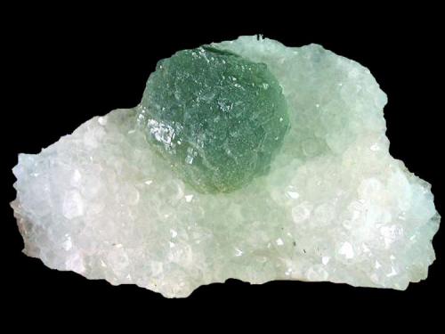 Fluorite on Quartz, De’an Mine, De’an County, Jiujiang Prefecture, Jiangxi Province, China. 9 x 5 x 3 cm (Author: Samuel)