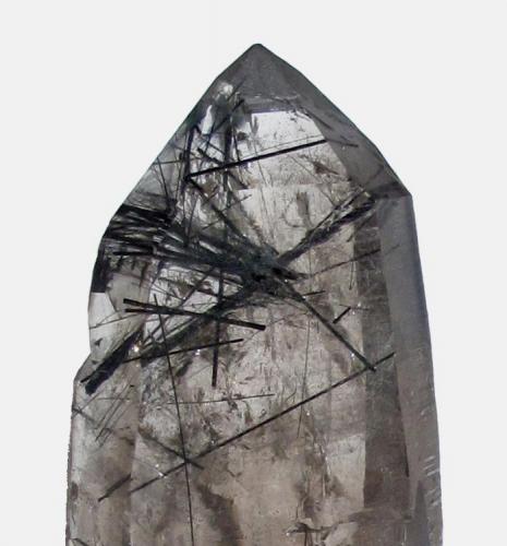 Smoky quartz, tourmaline. 16 x 4 x 5 cm (Author: José Miguel)