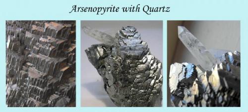 Arsenopyrite with Quartz. Yaogangxian Mine, Yizhang County, Chenzhou Prefecture, Hunan Province, China. 8 x 5 x 4 cm. (Author: Samuel)
