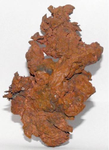 Native Copper, Red Dome Mine, Chillagoe, Herberton District, Queensland, Australia. 10 x 5 x 2 cm. (Author: Samuel)