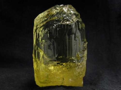 Perfect colour and quality floater of yellow-green beryl, from old Ukraine locality - Volodarsk-Volinskiy

Size 72 x 45 x 32 mm (Author: olelukoe)