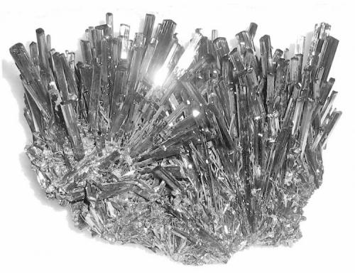 Stibnite, Xikuangshan Mine, Lengshuijiang, Loudi Prefecture, Jiangxi Province, China. 14 x 14 x 9 cm (Author: Lumaes)