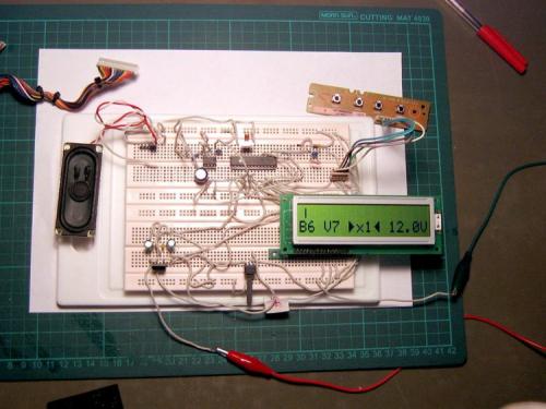 Before we start building a commercial like device we need to know if the basic design is valid so we assemble the circuit on what is known as a “bread board” and test it. Yep it works; so onto step 2. (Author: Lumaes)
