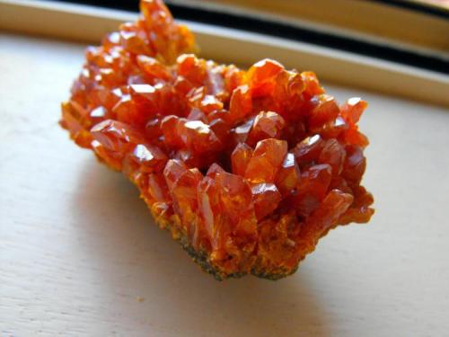 Orpiment. Shimen Mine, Shimen County, Changde Prefecture, Hunan Province, China. 10 x 7 x 5 cm. (Author: Lumaes)