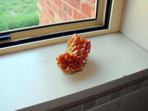 Orpiment. Shimen Mine, Shimen County, Changde Prefecture, Hunan Province, China. 10 x 7 x 5 cm. (Author: Lumaes)