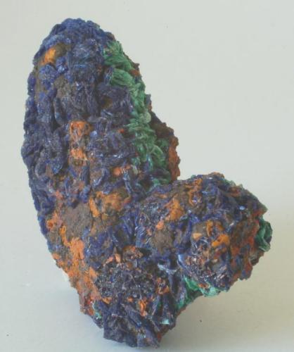 Azurita & Malaquita - M’Cissi, Er Rachidia, Marruecos 
Medidas: 4,5x3x1,5 cms (Autor: Joan Martinez Bruguera)