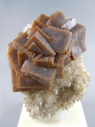 Fluorite on Calcite
Pints Quarry
Raymond, Iowa
4.8cm x 6.6cm (Author: rweaver)