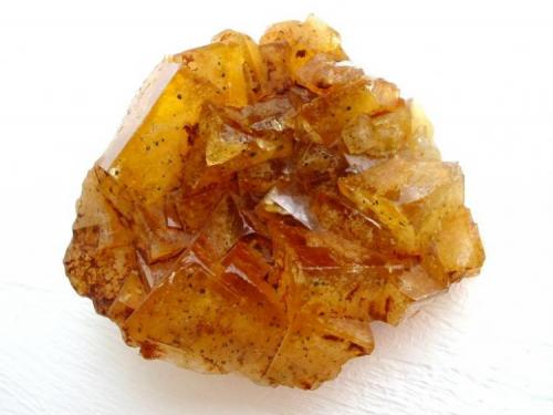 Fluorite ("honey spar") from Herzog August zu Randeck mine, Mulda, Freiberg district, Saxony. Sample width: 7 cm. (Author: Andreas Gerstenberg)