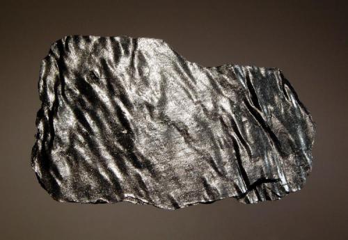 Hematite var. specularite
Forge Hill Mine, Hawley, Massachusetts, USA
5.5 x 7.0 cm. (Author: crosstimber)