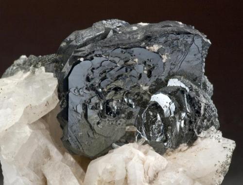 Hematite on Albite from Enosburg Falls Stone Quarry, Enosburgh, Franklin County, Vermont.
Photo from Joe Budd
Specimens from Rob Lavinsky (Author: John S. White)