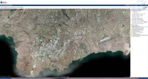 Mapa de la Red Geodesica de Grafcan del Municipio de Arona y aledaños. (Autor: Jose Bello)