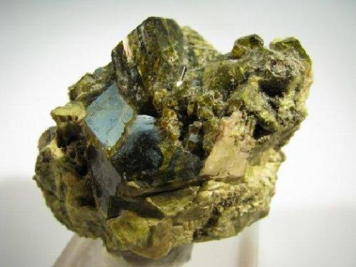 Epidote
Falin Lake, Viù Valley, Italy
Size: 6cm x 4cm x 3,5 cm (Author: Leon56)