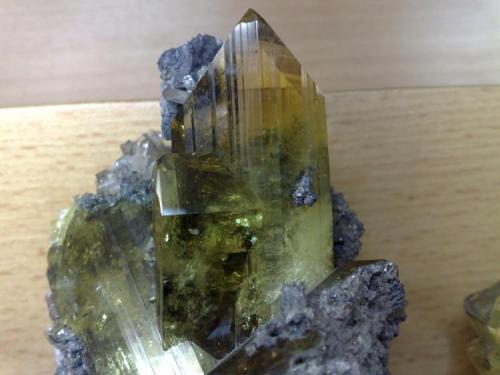 Anglesite
Touissit, Oujda, Morocco
Big cristal 7,5 cm. (Author: Enrique Llorens)