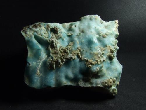 Hemimorfita azulada 
Mina el Pedreo (La mina del Garmo) Arcentales, Encartaciones, Vizcaya, España
Dimensión mayor 15 cm. 
Recogida en 2008-2007 (Autor: Al mar)