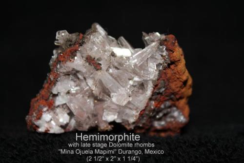 Hemimorphite:
"Mina Ojuela", Mapimí, Durango, Mexico (Author: Bruce Sevier)