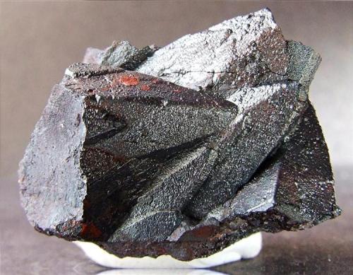 Hematite after Calcite
Lindal Moor Iron Mines, UK
25mm across. (Author: nurbo)