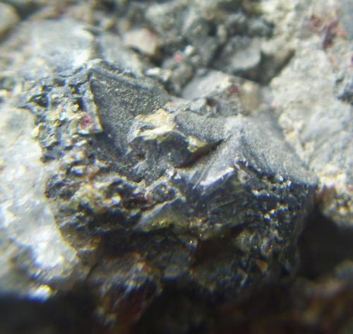 Galena<br />Peña Group, El Terronal-La Peña, Mieres, Comarca Caudal, Principality of Asturias (Asturias), Spain<br />Cristal de 1 cm.<br /> (Autor: Darío Menéndez)