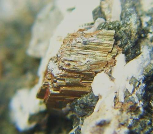 Arsenopirita<br />Carlés Mine, Ballotal-El Fuxaco, Carlés, Salas, Comarca Valle del Narcea, Principality of Asturias (Asturias), Spain<br />Cristal de 0,7 cm.<br /> (Autor: Darío Menéndez)