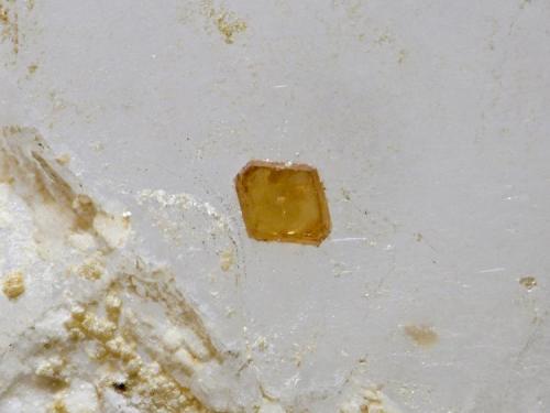 Granate Spessartina (Espesartina)
Trascastillo - Cártama - Málaga
Pieza de 7x5 cm. cristal mayor 0,4 cm.
Detalle de la foto anterior (Autor: El Coleccionista)