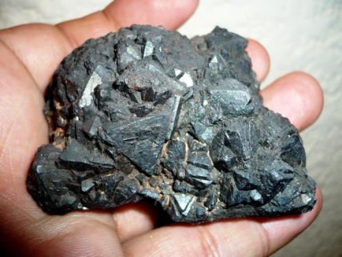 Magnetite 
 Cerro de Mercado, Durango, Durango, Mexico
73 x 68 x 37 mm
Main xtal.: 12 mm on edge (Author: Carlos M.)