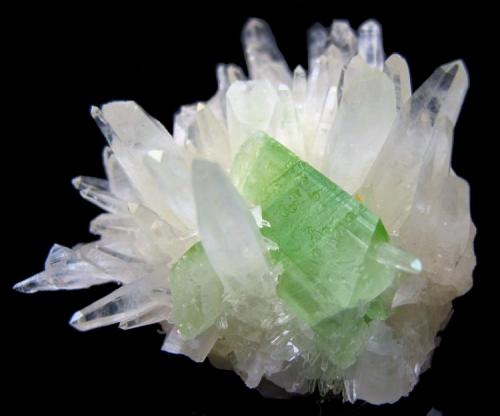 Augelite, quartz
Tamboras area, Mundo Nuevo, Huamachuco, Sanchez Carrion Province, La Libertad Department, Peru
61 mm x 61 mm x 51 mm (Author: Carles Millan)