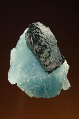 Wilhelmkleinite xl on Scorodite xl & Gerdtremmelite xls 9mm xl 
Tsumeb, Namibia
Specimen size: Thumbnail

Specimen: William Pinch Collection
Photo: Jeff Scovil & The RRUFF Project (Author: Pinch Bill)