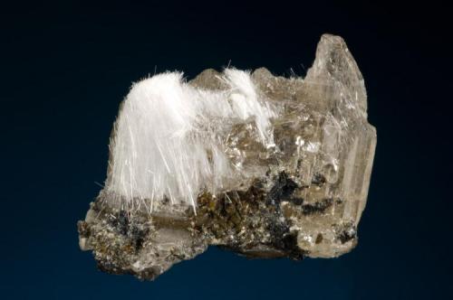 Fleischerite xls with Cerussite
Tsumeb, Namibia
Size: 1.6 cm wide
Part of type

Specimen: William Pinch Collection
Photo: Jeff Scovil & The RRUFF Project (Author: Pinch Bill)