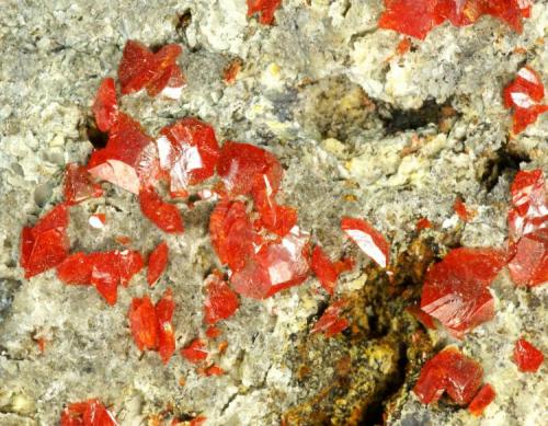 Wulfenite detail
Sichuan, China

Specimen: William Pinch Collection
Photo: Jeff Scovil & The RRUFF Project (Author: Pinch Bill)