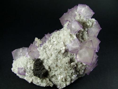 Fluorita-Dolomita-Esfalerita. Elmwood Mine. 15x11 cm (Autor: geoalfon)