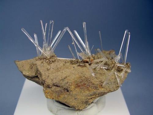 Yeso. Cantera Brunita, La Unión, Murcia. 5´5x4 cm. Cristales de 2 cm (Autor: geoalfon)