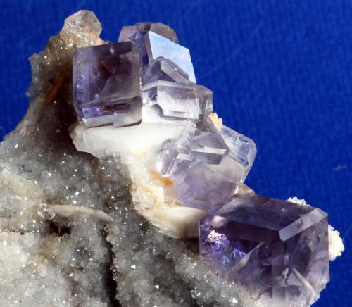 FLUORITE
Coquera del Llisu, La Cabaña, Berbes, Asturias, Spain.
6x3 cm. (area of the image) (Author: Enrique Llorens)