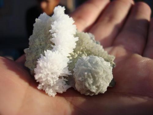 tres cristalizaciones diferentes de calcita en la misma pieza. mina Naica Chihuahua Mexico. (Autor: javmex2)