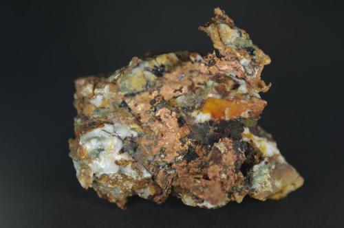 Cobre nativo, mina Las Herrerías, Corta Santa Bárbara, Huelva 75x60x60 mm (Autor: Juan María Pérez)