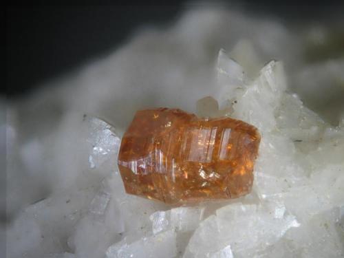 Parisita-(Ce) sobre dolomita. Trimouns. xl 2,5 mm. (Autor: Joan Rosell)