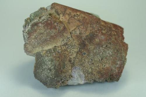 Fluorita recubierta de Marcasita y Cuarzo, Drius Lode, South Crofty Mine, Camborne, Cornualles, Inglaterra, Gran Bretaña 75x55x50 (Autor: Juan María Pérez)