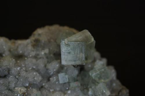 Fluorita con Siderita, siglo XIX, Carn Brea Mine, Redruth, Cornualles, Inglaterra, Gran Bretaña detalle de la Fluorita (Autor: Juan María Pérez)