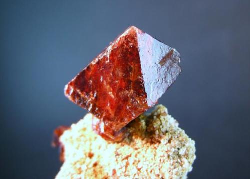 Espinela Rubí  o  Noble
Sierra de Mijas - Mijas - Málaga - España
Cristal de 2.8 cm
Encontrada en 2004 (Autor: Diego Navarro)