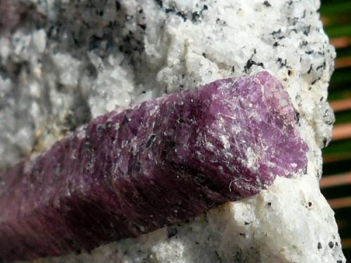 Corindón
Zazafotsy Quarry (Amboarohy), Ihosy, Madagascar.
Cristal: 4,5x1 cm (Autor: nerofis2)