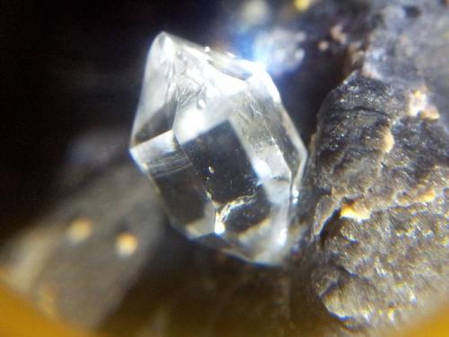 Cuarzo (variedad herkimer) detalle
Asturias, España
Cristal 1,7 cm (Autor: Carlos Viñolo)