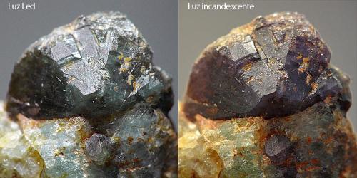 Crisoberilo (variedad alejandrita)<br />Emerald Deposit, A Franqueira, A Cañiza, Comarca Paradanta, Pontevedra, Galicia / Galiza, Spain<br />8,8 mm<br /> (Autor: Javier MC)