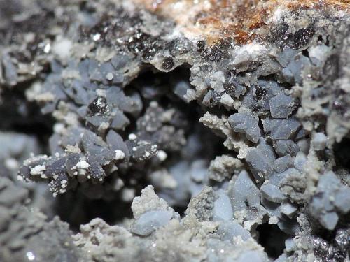 Escorodita<br />Tui (Tuy), Comarca Baixo Miño, Pontevedra, Galicia / Galiza, España<br />Cristales sobre 1mm<br /> (Autor: Javier MC)