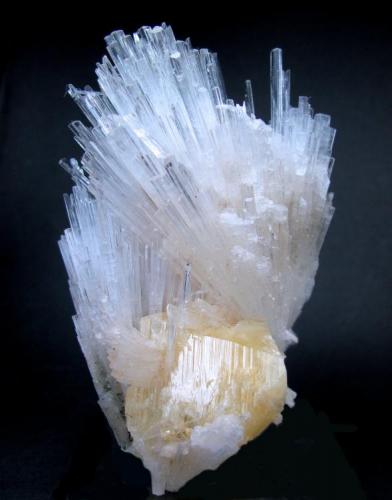 Powellite, scolecite
Yeola, Nasik District, Maharashtra, India
108 mm x 75 mm (Author: Carles Millan)