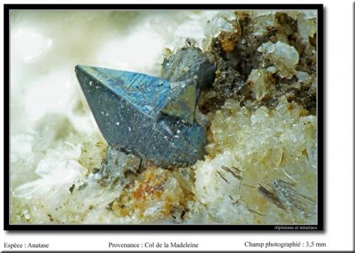 Anatase
Col de la Madeleine, Savoie, France
fov 3,5 mm (Author: ploum)