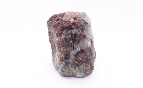 Almandino (Granate)
Provincia de San Luís - Argentina
42.6 mm x 48.7 mm
Cristales de Granate variedad almandino en matriz sobre cuarzo y epidota. (Autor: RodrigoSiev)