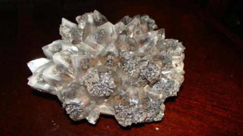 Calcite with inclusions of goethite
San Antonio Mine, Santa Eulalia, Aquiles Serdán, Chihuahua, Mexico
13 cm (Author: javmex2)