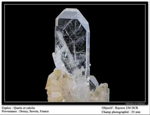 Quartz and calcite
Doucy, Savoie, France
fov 35 mm (Author: ploum)