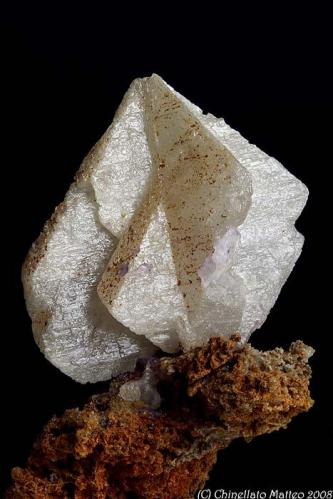 Cerussite
Paglio Pignolino Mine, Dossena, Brembana Valley, Bergamo Province, Lombardy, Italy
12.84 mm Cerussite crystal (Author: Matteo_Chinellato)